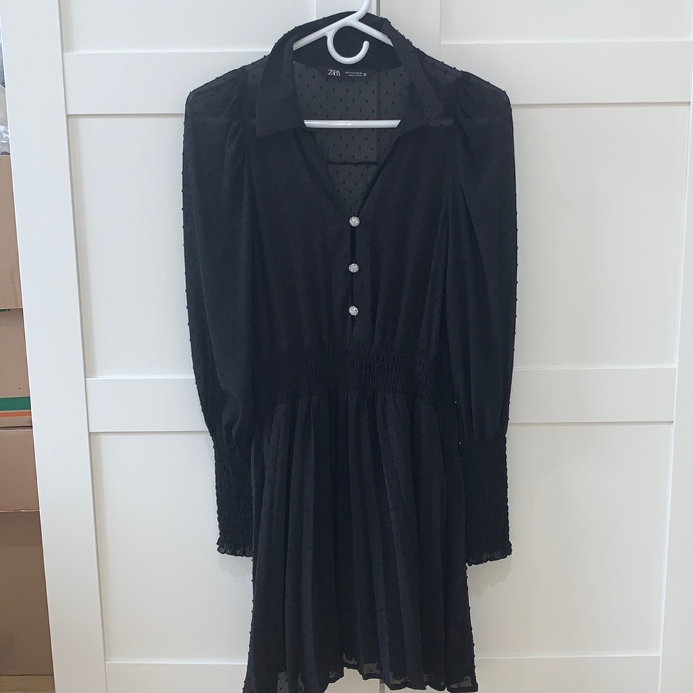 Zara black dress size small